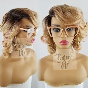 Celebrity blonde ash honey lace front wig